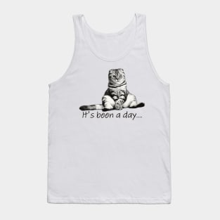 Stressed Out Cat Tank Top